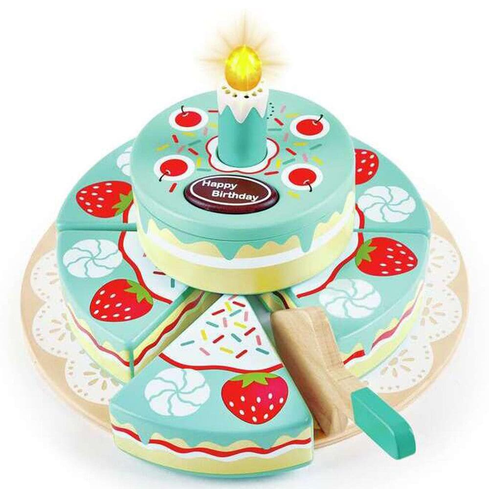 Hape Toys Interactive Happy Birthday Cake in Multicolor, , large