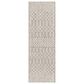 Nourison Positano Southwestern Light Grey 2" x 6" Indoor/Outdoor Runner, , large