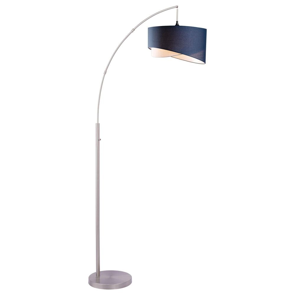 Lite Source Leonora Floor Lamp in Brushed Nickel, , large