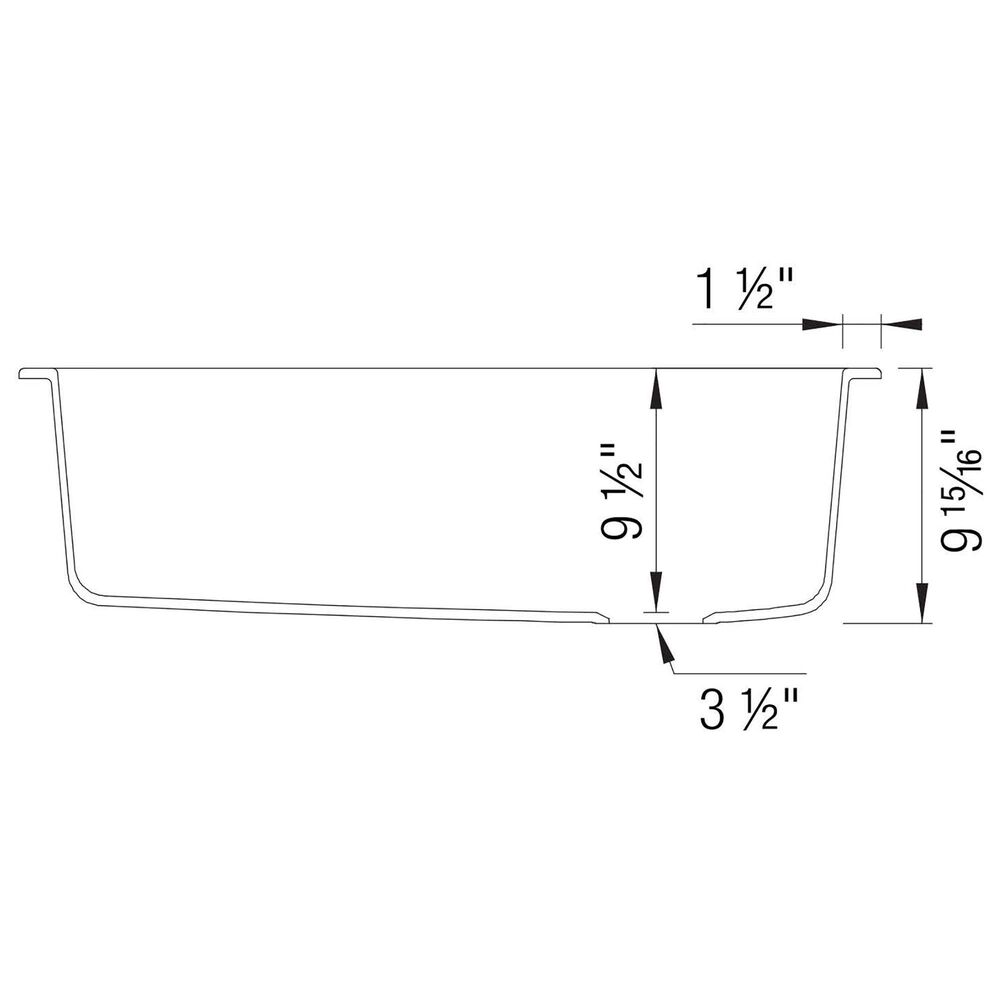 Blanco Diamond Super Single Bowl Kitchen Sink in Soft White, , large
