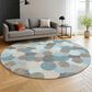 Dalyn Rug Company Kenner Turquoise 8" Round Indoor/Outdoor Area Rug, , large