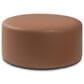 Jaxx Candler Faux Leather Ottoman in Walnut, , large