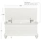 Linon Home Decor Whitehurst Cedar Chest in White, , large