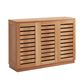 Global Movement Three-Door Shoe Cabinet in Brown, , large