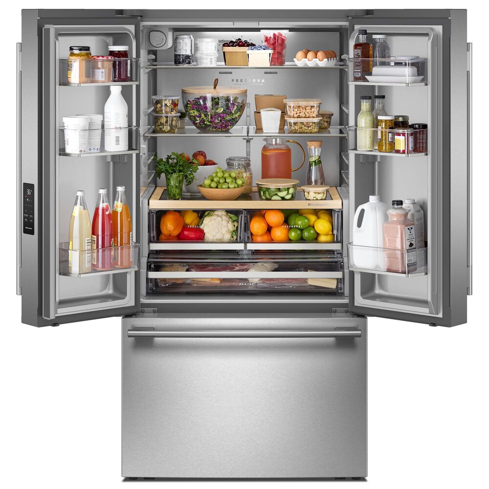 KitchenAid 30.52 Cu. Ft. French Door Refrigerator in Stainless Steel with PrintShield, , large