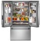 KitchenAid 30.52 Cu. Ft. French Door Refrigerator in Stainless Steel with PrintShield, , large