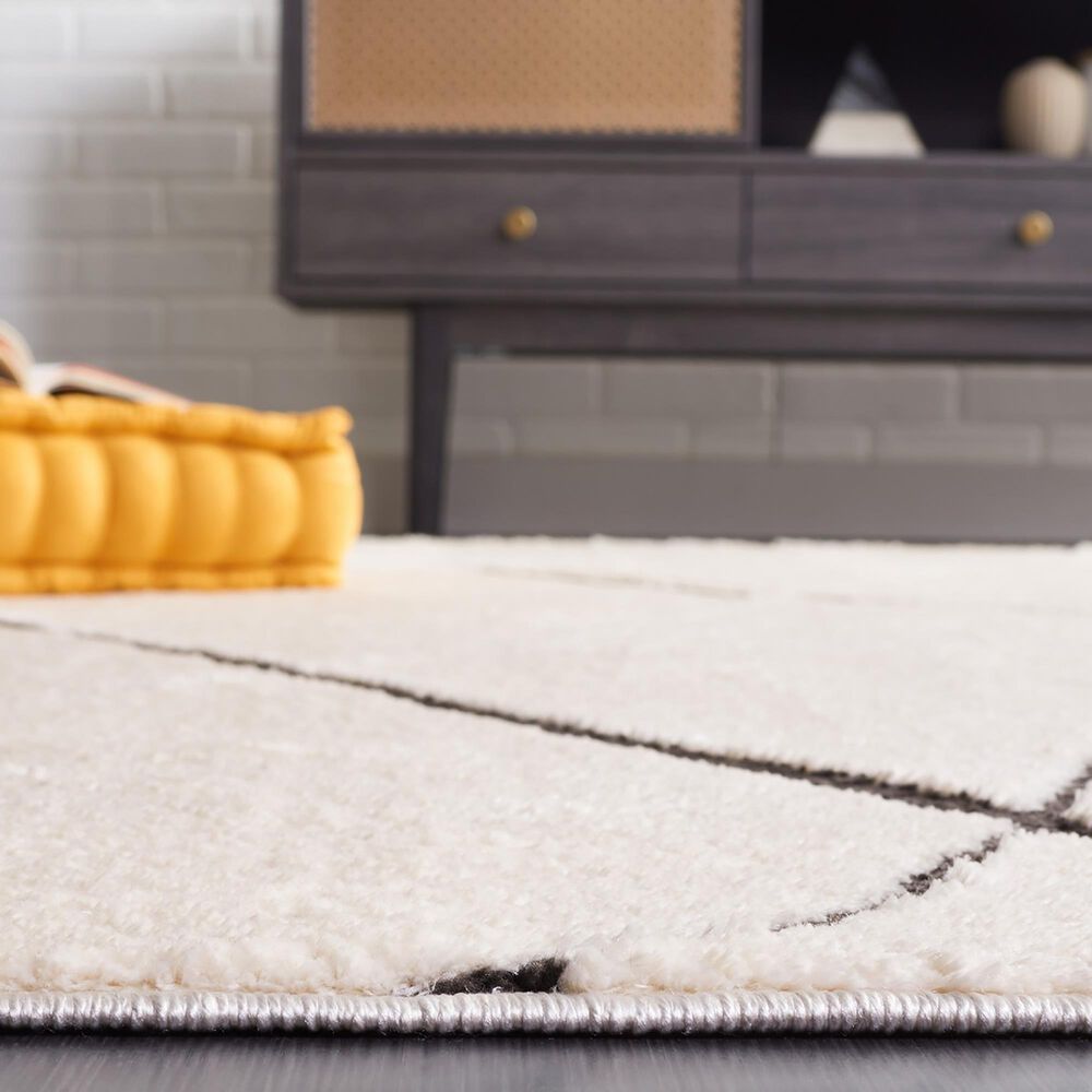 Safavieh Melody MEL104A 2&#39;2&quot; x 8&#39; Ivory and Black Runner, , large