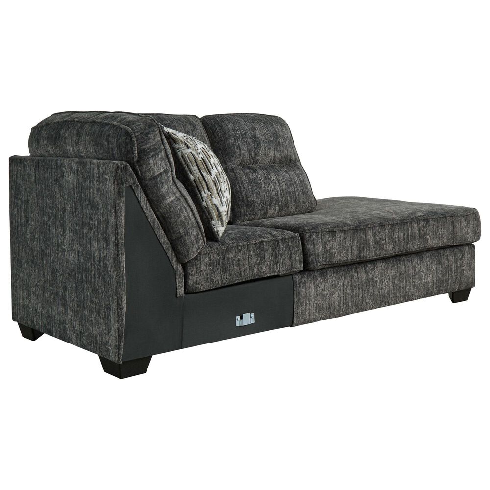 Ashley Lonoke 2-Piece Stationary Sectional Set with Right-Arm Facing Corner Chaise in Gunmetal, , large