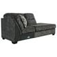 Ashley Lonoke 2-Piece Stationary Sectional Set with Right-Arm Facing Corner Chaise in Gunmetal, , large
