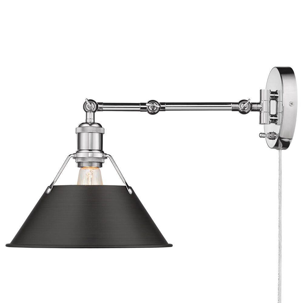 Golden Lighting Orwell 1-Light Wall Sconce in Chrome, , large