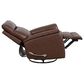 Oxford Furniture Leather Swivel Glider Recliner in Madrid Pecan, , large