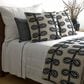 Ann Gish Isla 24" x 24" Square Throw Pillow in Obsidian, , large