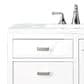 James Martin Vanities Addison 36" Single Bathroom Vanity in Glossy White with 3 cm Arctic Fall Solid Surface Top and Rectangular Sink, , large