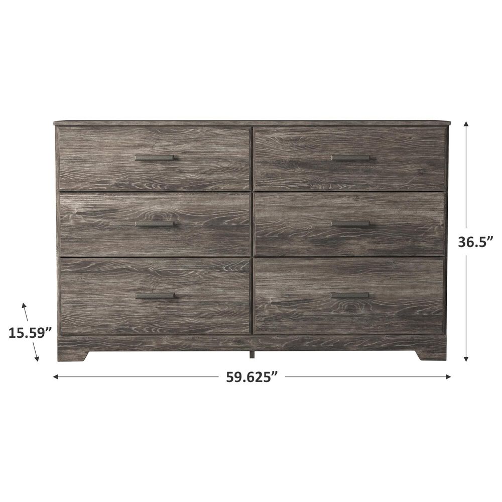 Ashley Ralinksi 6 Drawer Dresser in Gray, , large