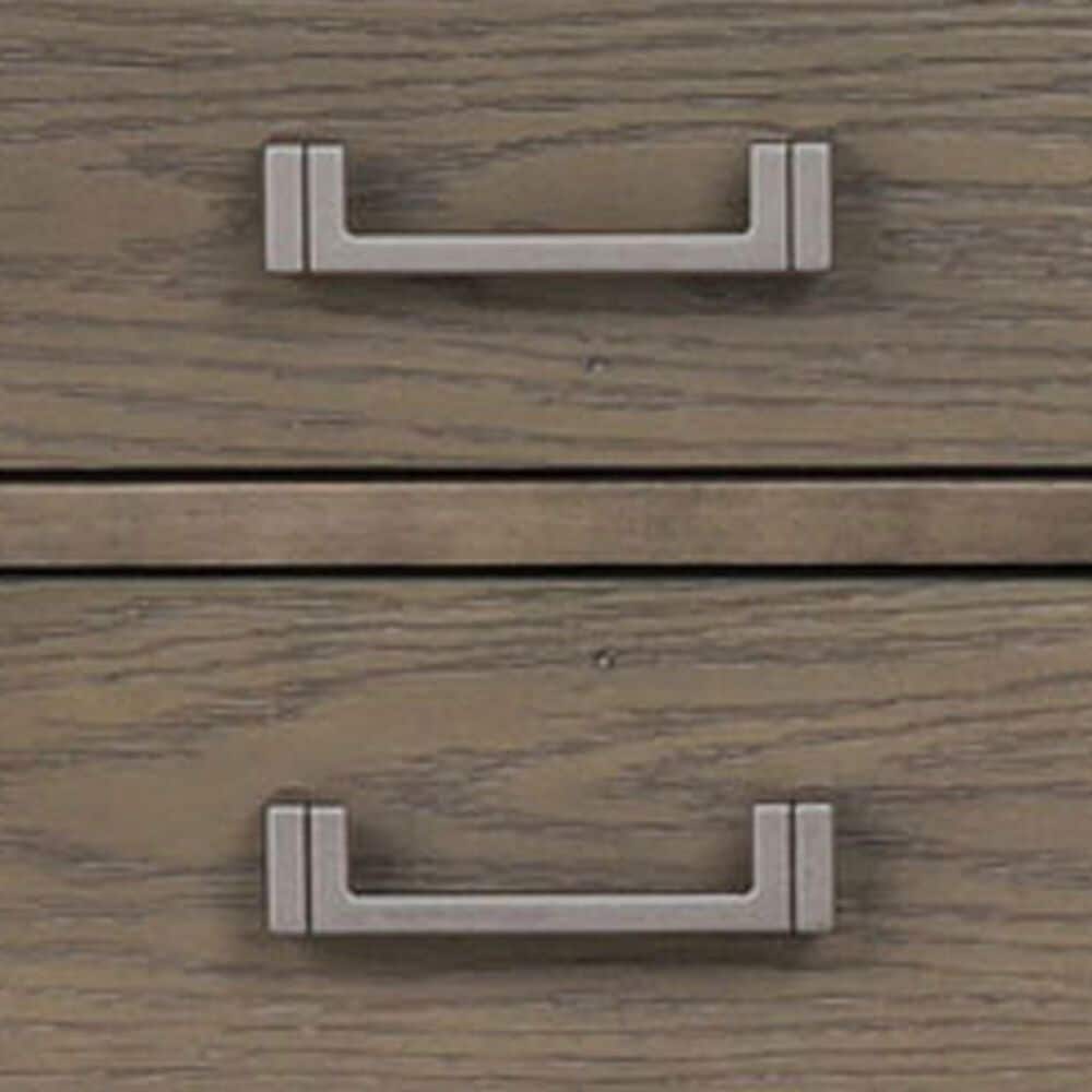 Lexora Home Norwalk 84&quot; Double Bathroom Vanity in Grey Oak with White Carrara Marble Top  and Rectangle Sink, , large