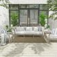 Nourison Courtyard Green 4" x 6" Indoor/Outdoor Area Rug, , large