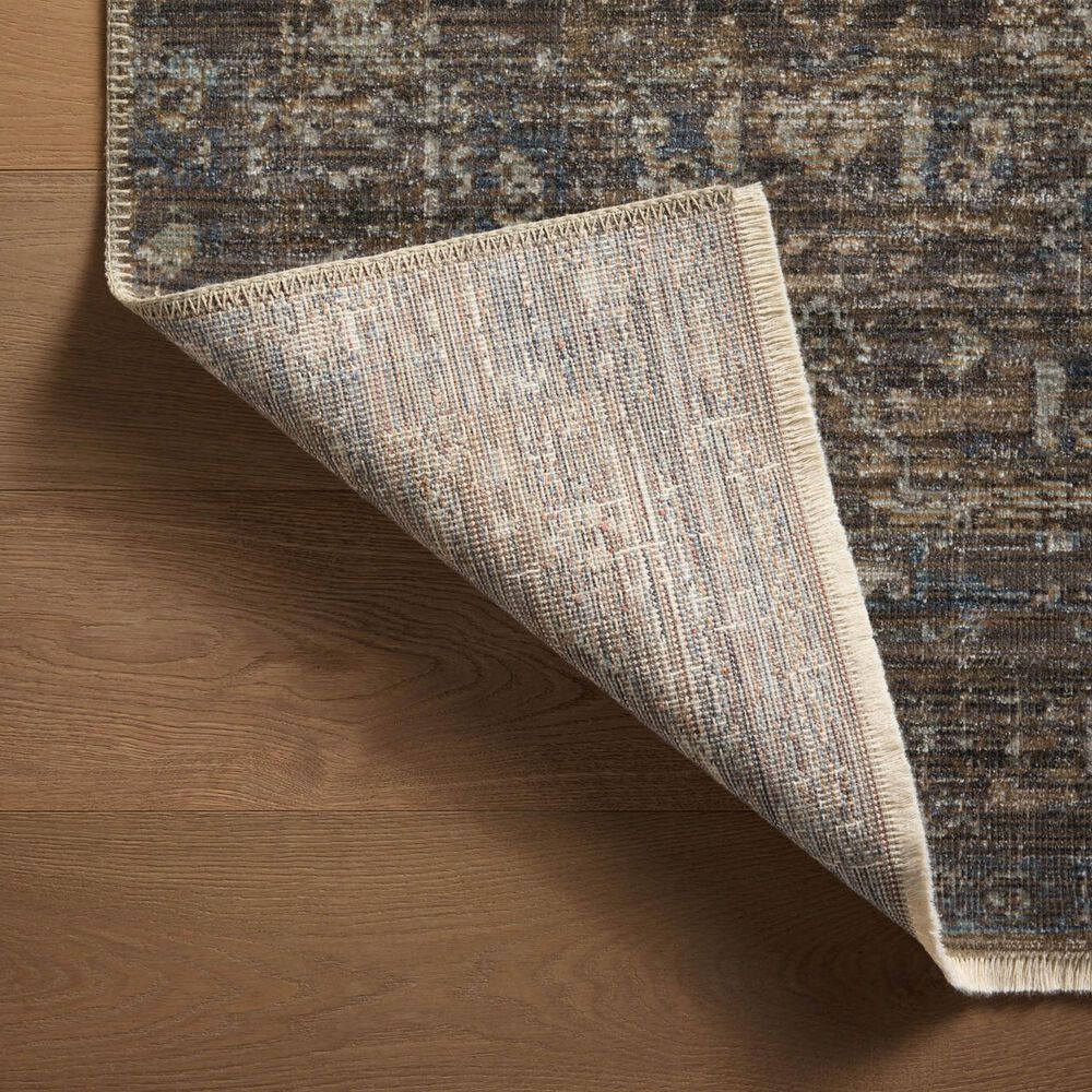 Loloi Heritage 2&#39; x 3&#39; Lagoon and Tobacco Area Rug, , large