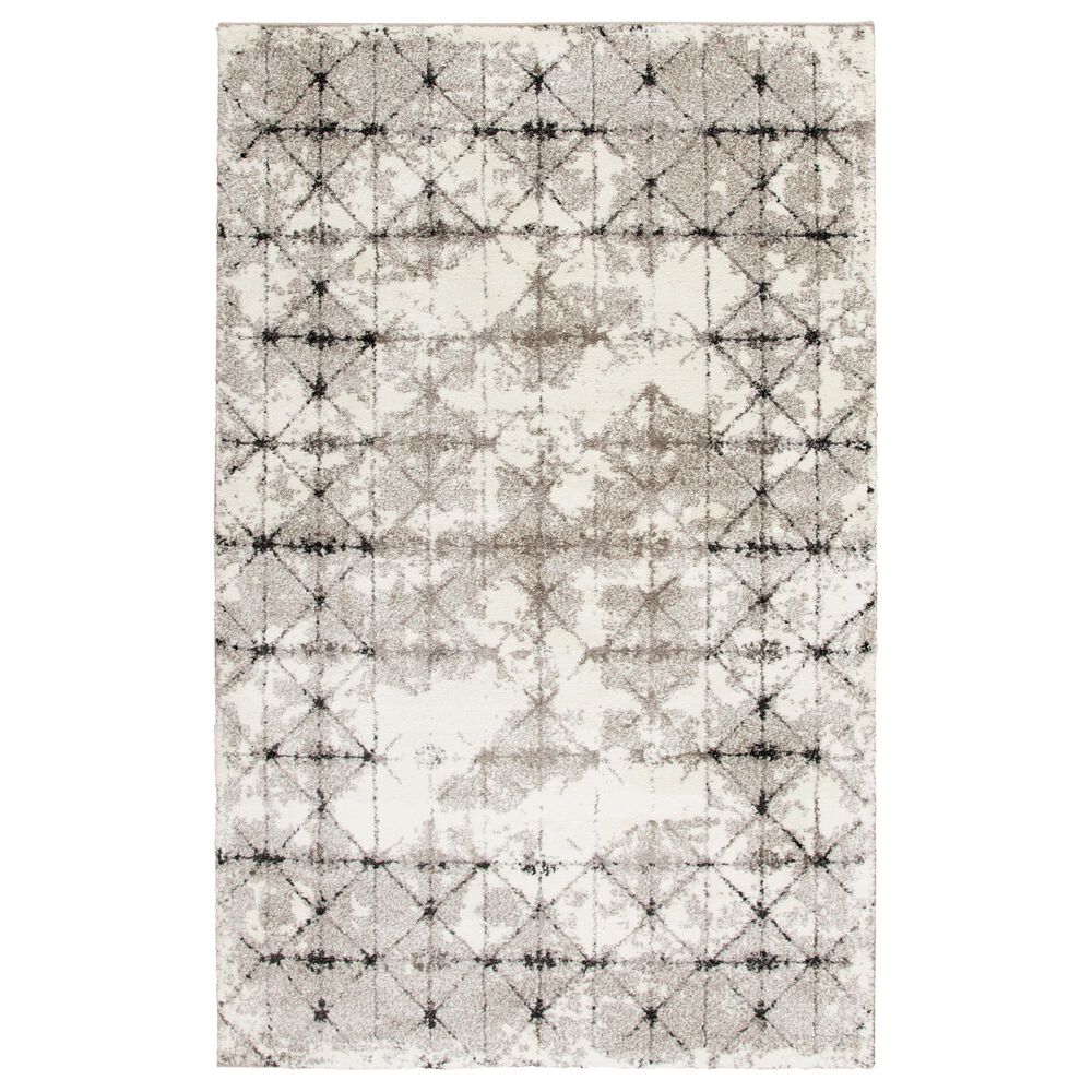 Central Oriental Structures Xray Natural Buff and Parchment 7"10 x 9"10" Area Rug, , large