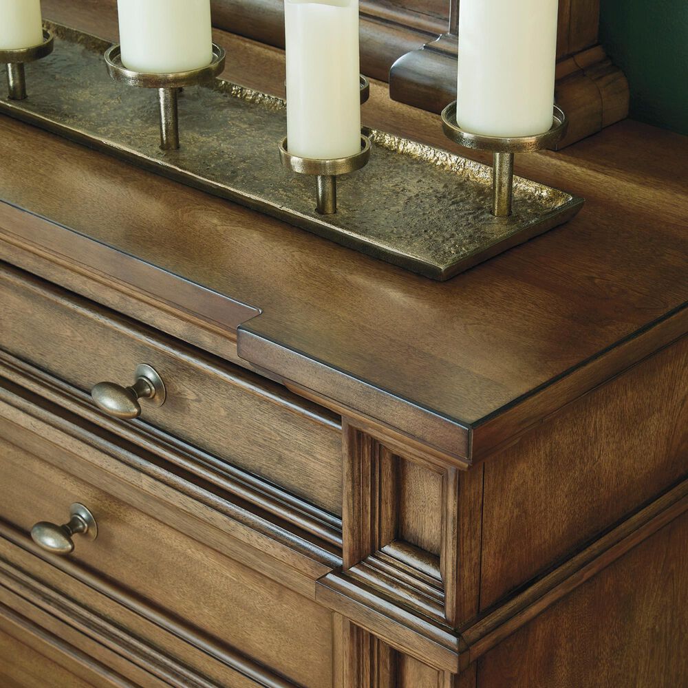 Millenium Frantanna King Panel Bed with Dresser and Nightstand in Brown, , large