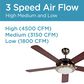 Black+Decker 52" 5-Blade Retractable Blades Ceiling Fan with Light and Remote Control in Brushed Nickle and Mahogany, , large