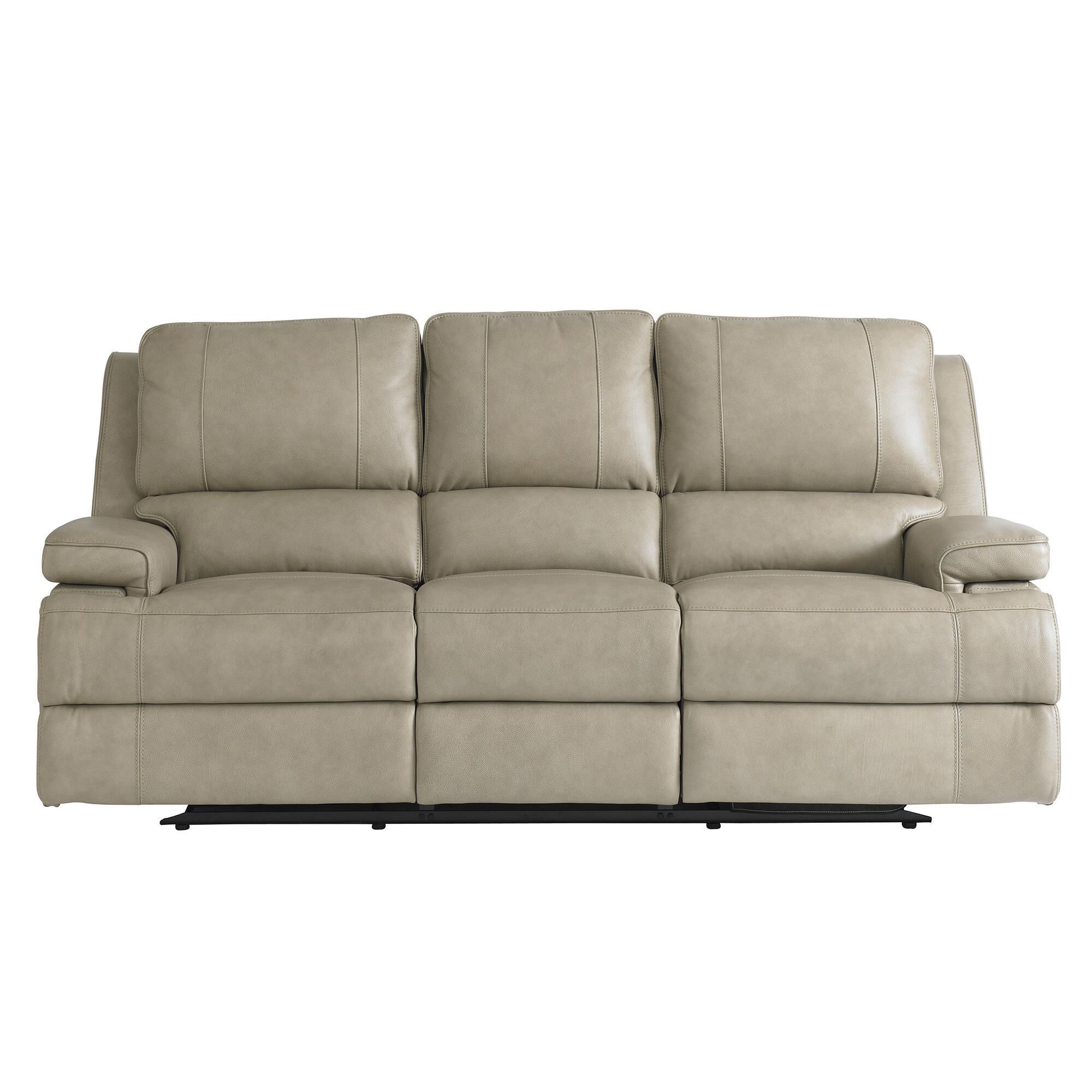 Bassett power top reclining sofa