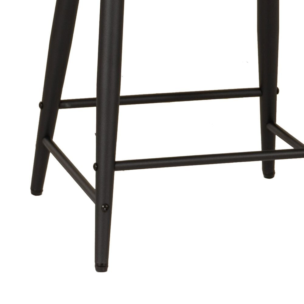 Linon Home Decor Elder 24" Counter Stool in Black, , large