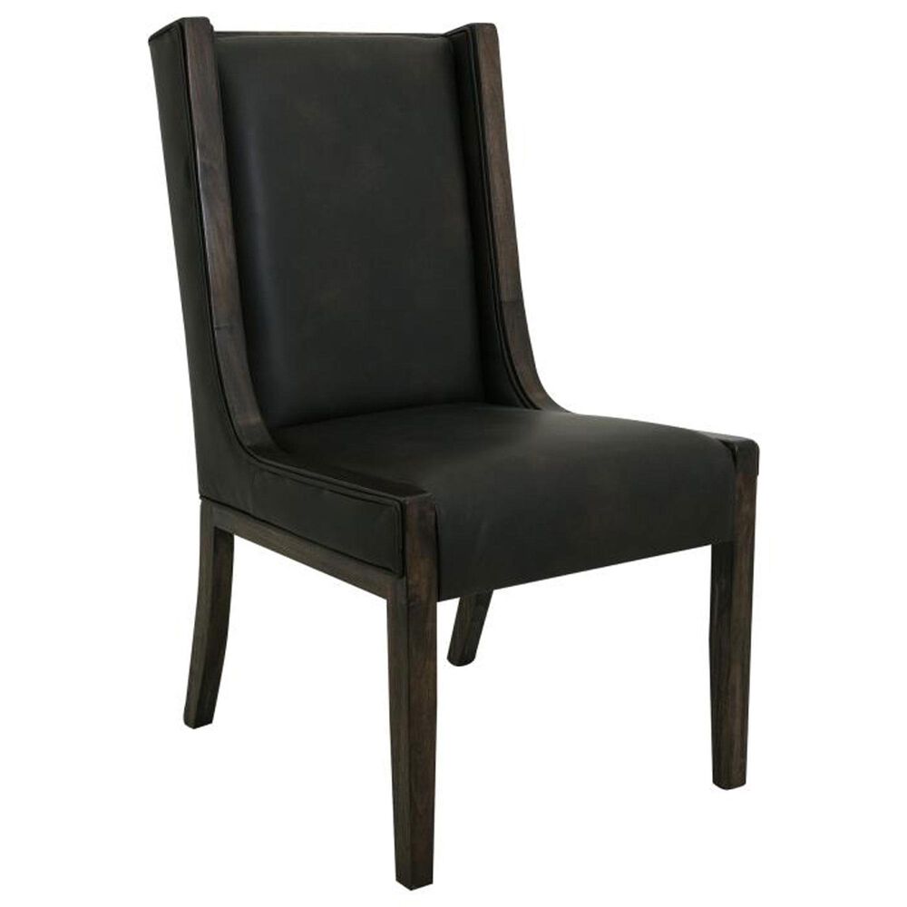 Fallridge Dark Teak and Balam 7-Piece Rectangular Dining Set in Black, , large