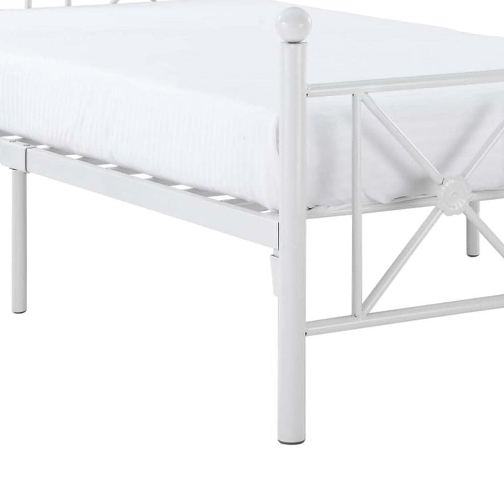 Modway Cottage Twin Platform Bed in White, , large