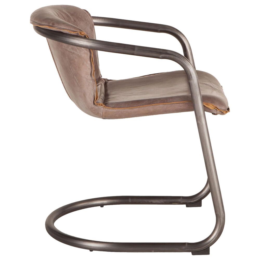 Home Trends &amp; Design Portofino Dining Arm Chair in Brushed Nickel, , large