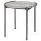 Furniture of America Webber End Table in Light Gray and Gun Metal, , large