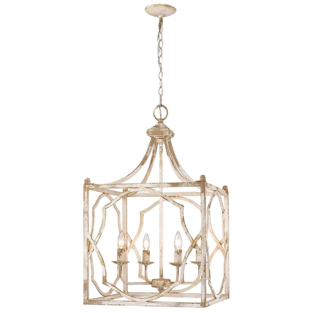 Golden Lighting Laurent 4-Light Pendant in Antique Ivory, , large