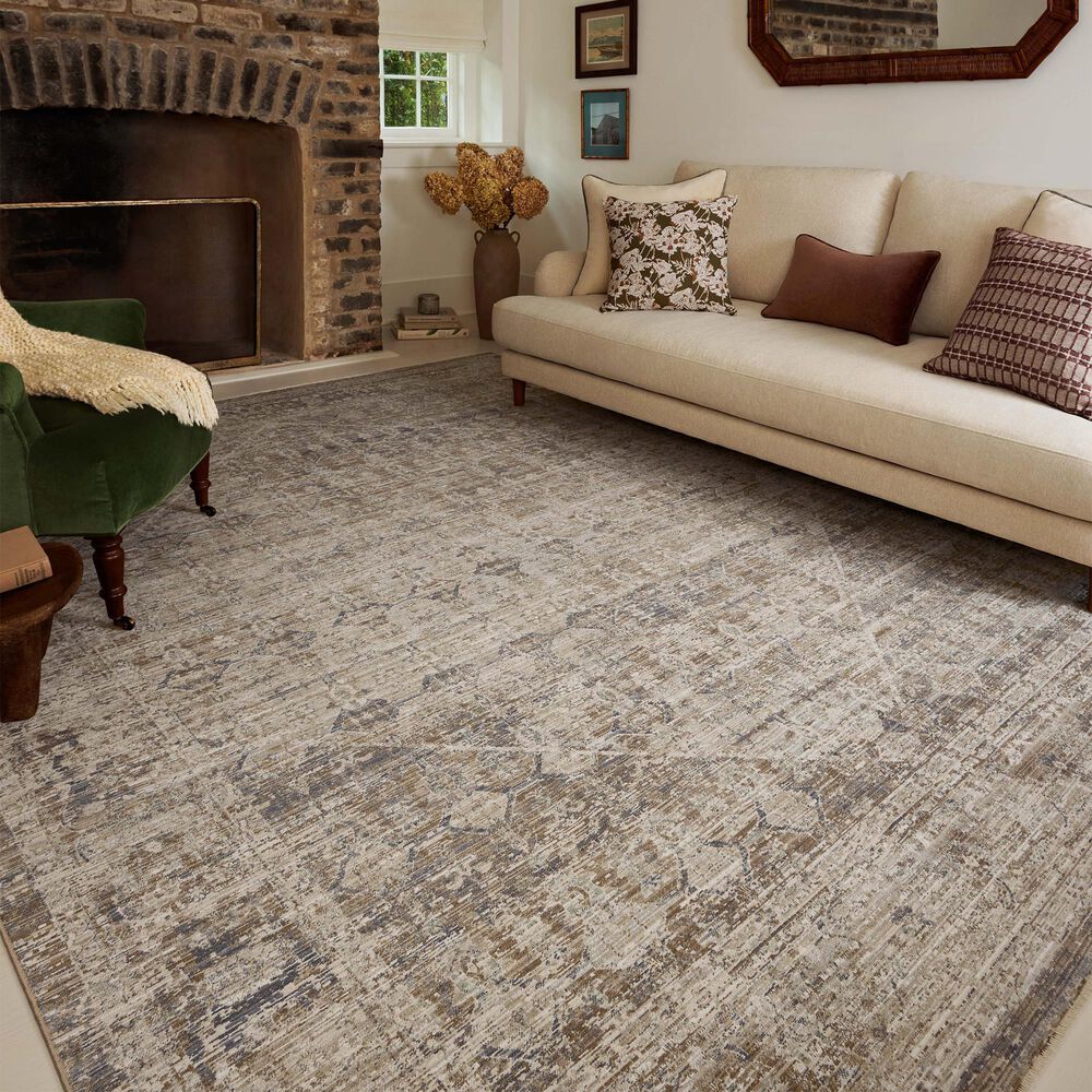 Loloi II Ida 6&#39;3&quot; x 9&#39;4&quot; Slate and Natural Area Rug, , large