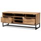 Baxton Studio Reid 2-Drawer TV Stand in Oak/Black, , large