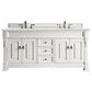 James Martin Vanities Brookfield 72" Double Bathroom Vanity in Bright White with 3 cm Ethereal Noctis Quartz Top and Rectangle Sink, , large