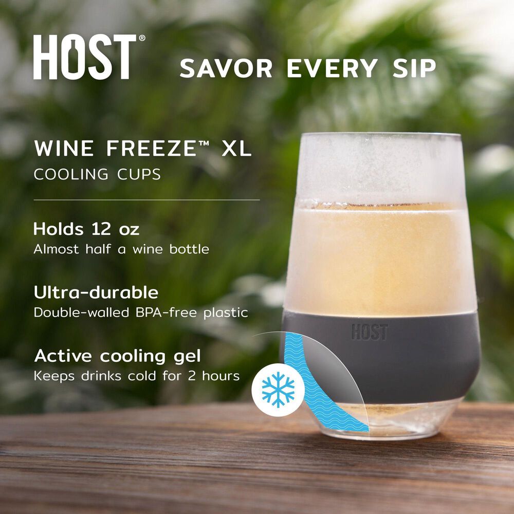 True Wine Freeze XL Cooling Cup Tinted in Multicolor &#40;Set of 4&#41;, , large