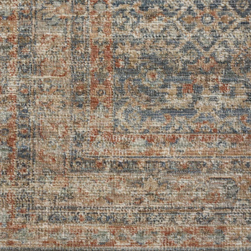 Loloi Heritage 12&#39; Square Blue and Rust Area Rug, , large