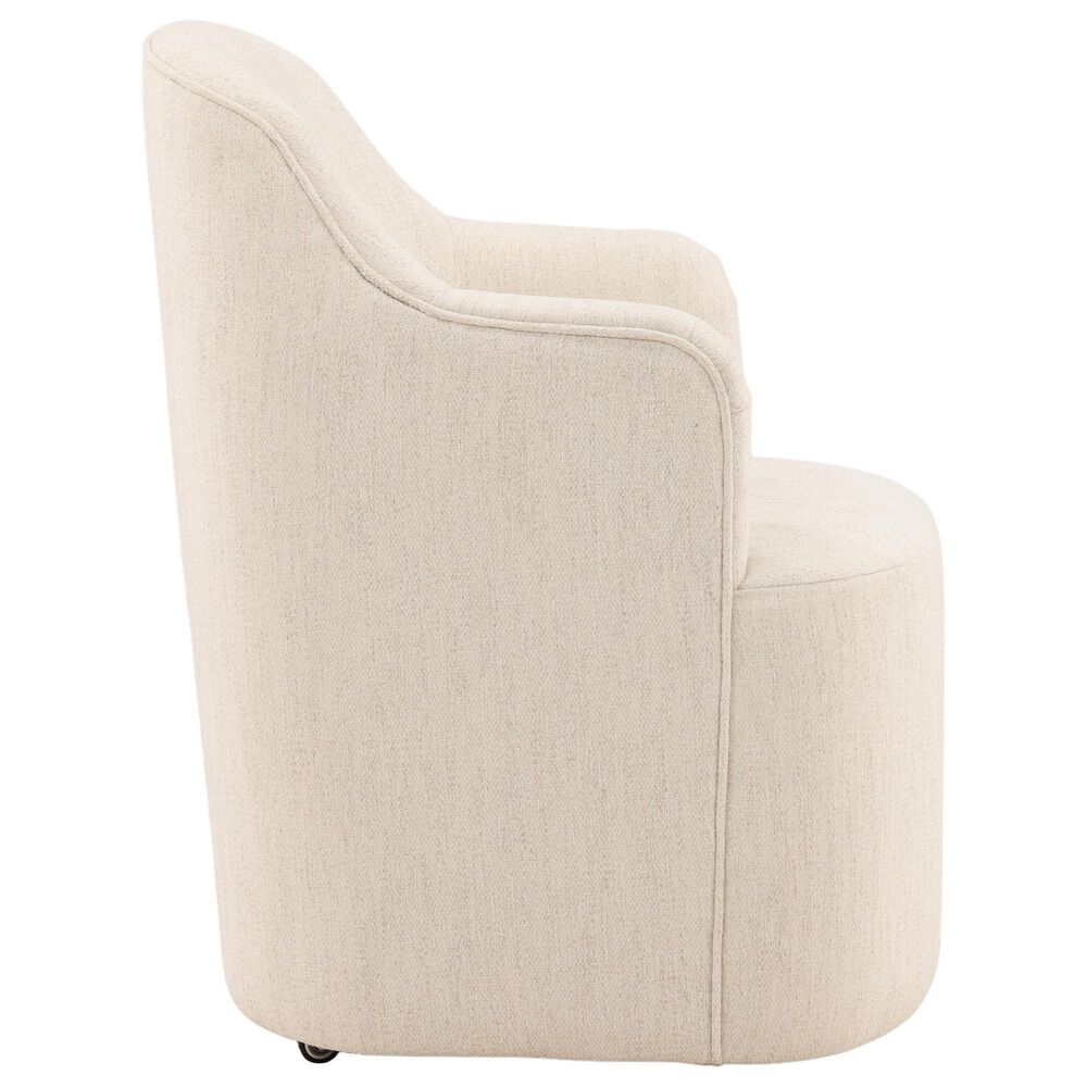 Blue Sun Designs Londyn Dining Arm Chair with Avalon Cream Upholstery, , large