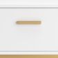 Ashley Socalle 1-Drawer Nightstand in Matte White and Gold, , large
