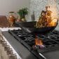 Cafe 48" Natural Gas Rangetop with Integrated Griddle in Matte White and Brushed Bronze, , large