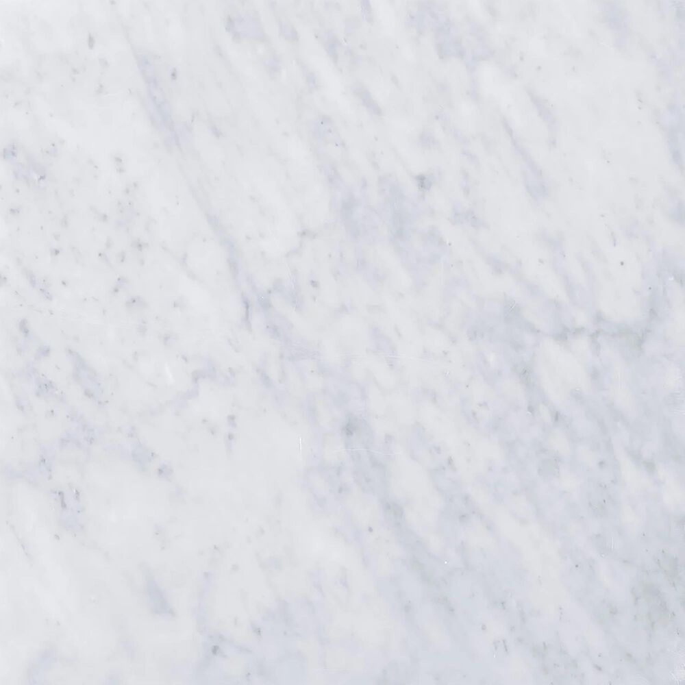 James Martin Vanities Athens 30&quot; Makeup Counter in Glossy White with 3 cm Carrara White Marble Top, , large