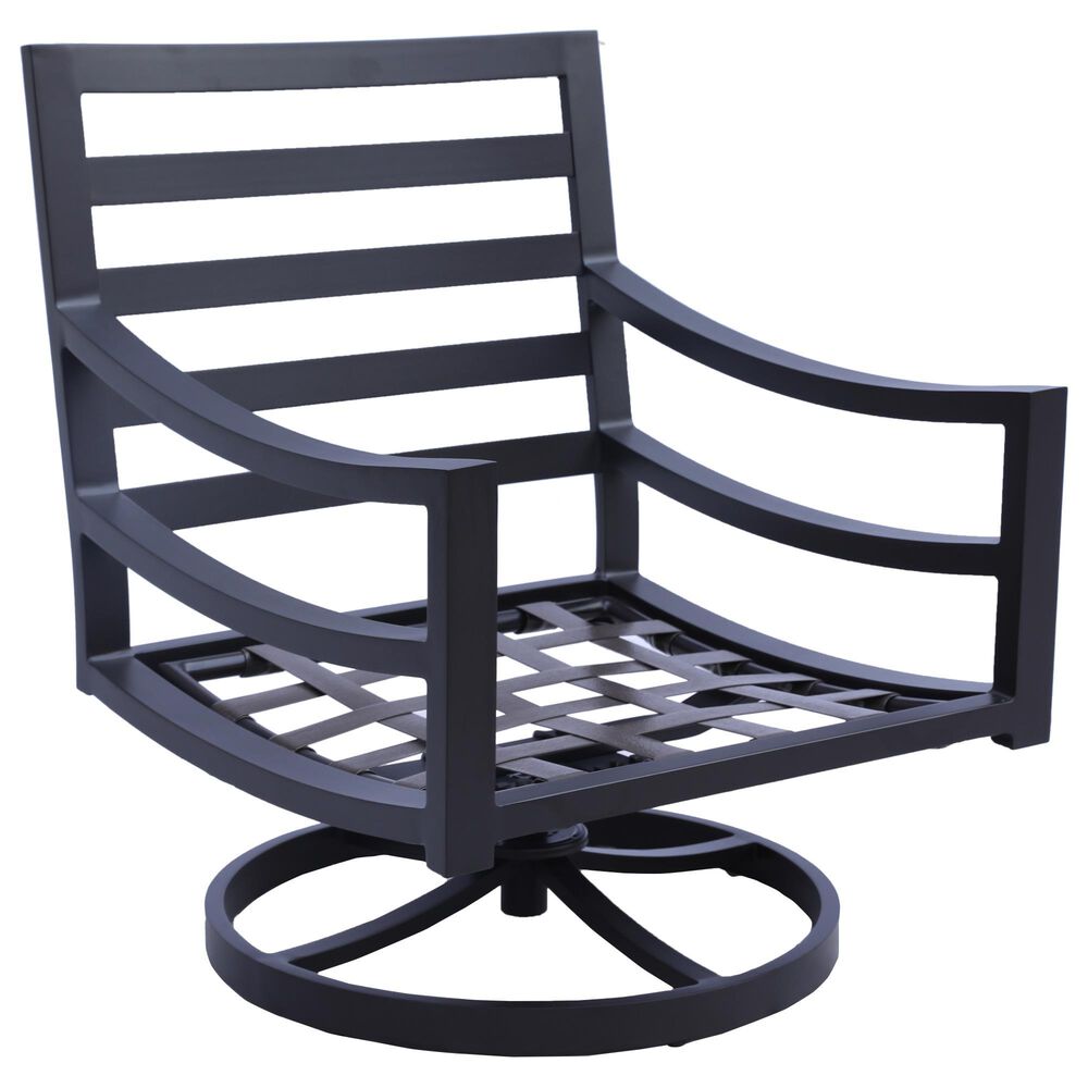 GatherCraft Hudson 5-Piece Round Firepit Chat Set in Mystic Sahara, , large