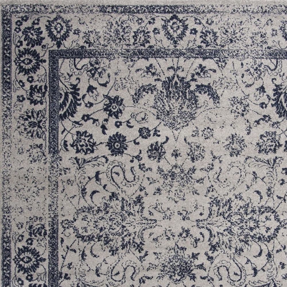 Safavieh Adirondack ADR109P 5&#39;1&quot; x 7&#39;6&quot; Grey and Navy Area Rug, , large