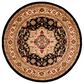 Safavieh Lyndhurst 6" Round Black and Beige Runner, , large