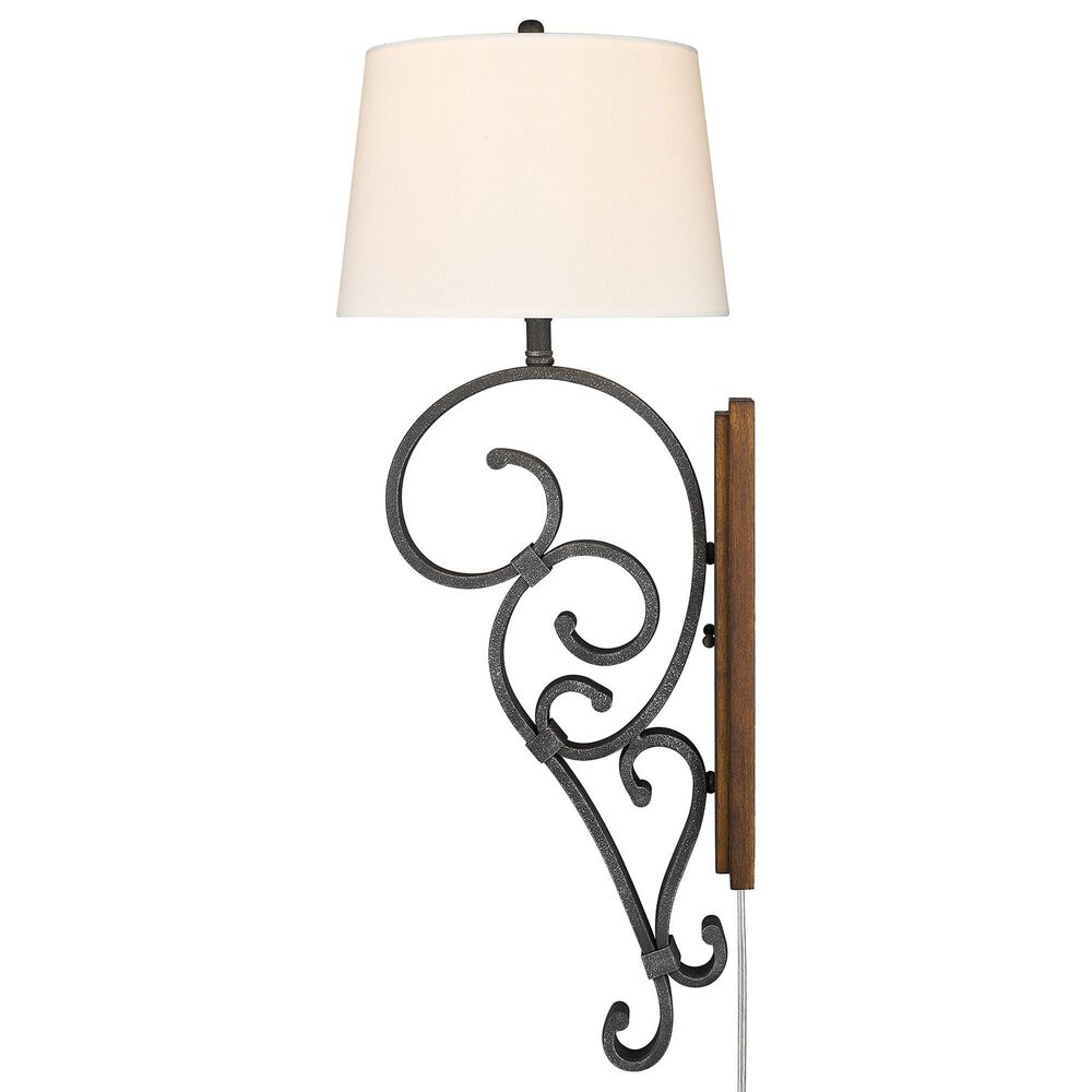 Golden Lighting Madera 1-Light Wall Sconce in Black, , large