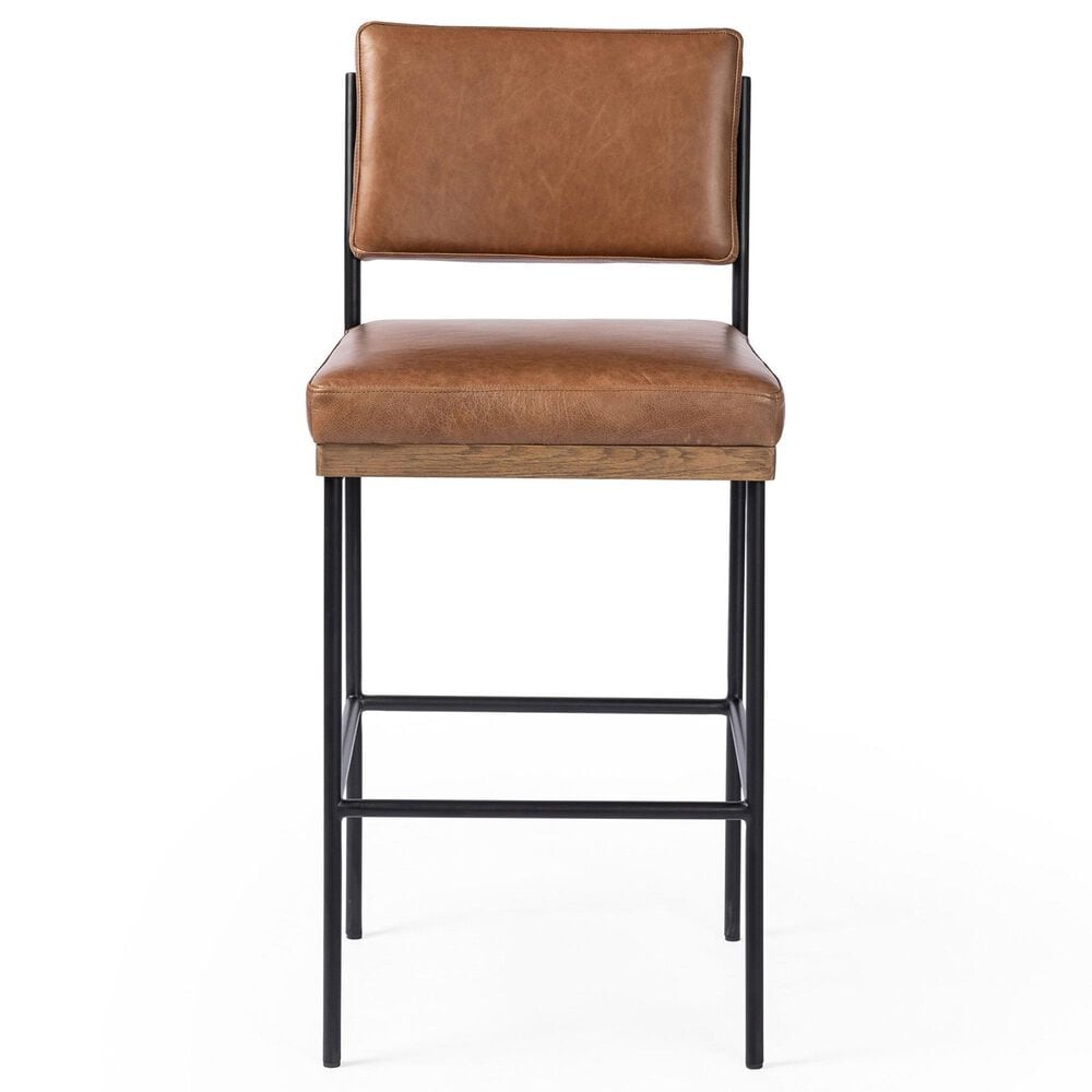 Four Hands Benton Bar Stool in Black, , large