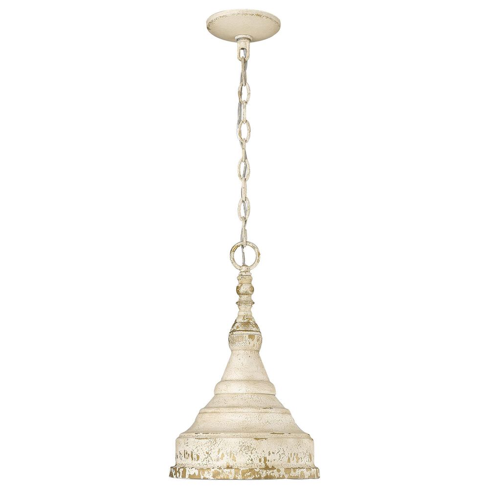 Golden Lighting Keating 1-Light Pendant in Antique Ivory, , large