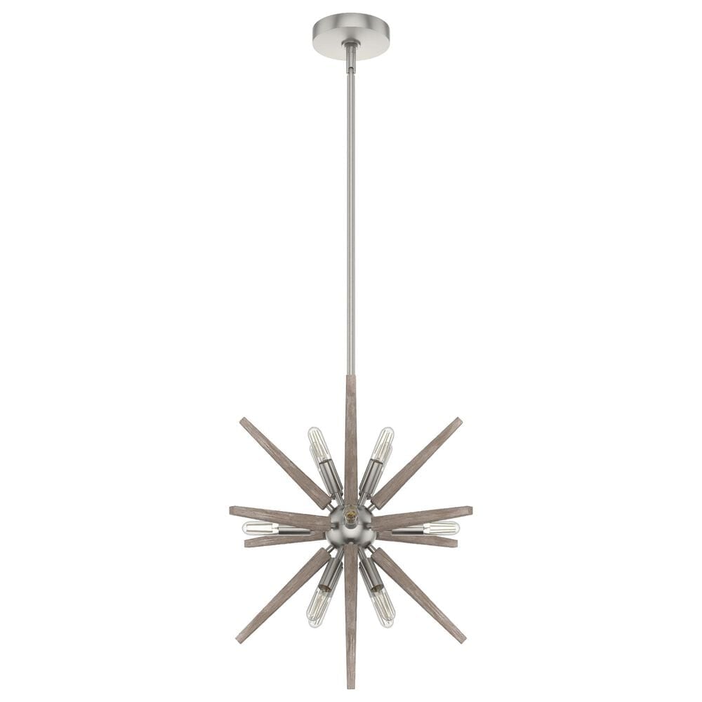 Hunter Jupiter Star 18" 12-Light Pendant in Brushed Nickel, , large