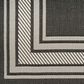Nourison Horizon HOZ03 Black 2"2" x 8" Indoor/Outdoor Runner, , large