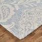 Feizy Belfort Floral 9" x 12" Blue and Gray Area Rug, , large