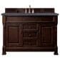 James Martin Vanities Brookfield 60" Single Bathroom Vanity in Burnished Mahogany with 3 cm Charcoal Soapstone Quartz Top and Rectangle Sink, , large